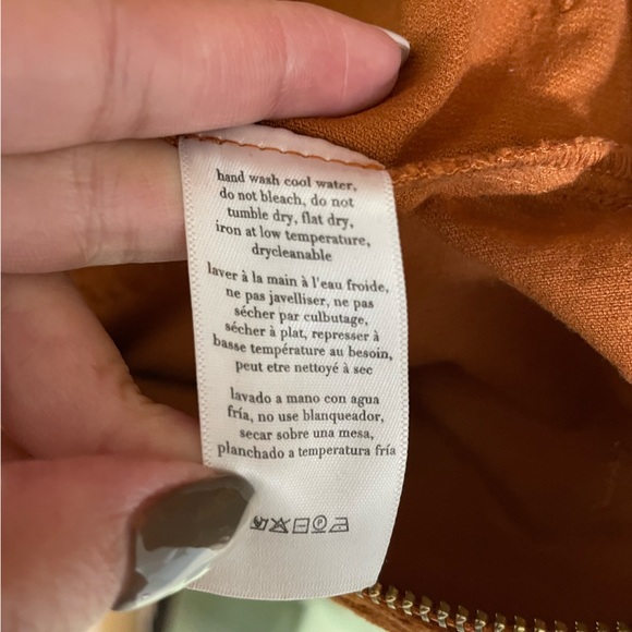 WeWoreWhat Corduroy Puffy Sleeve Flare Leg Jumpsuit Size XS - Picture 11 of 14